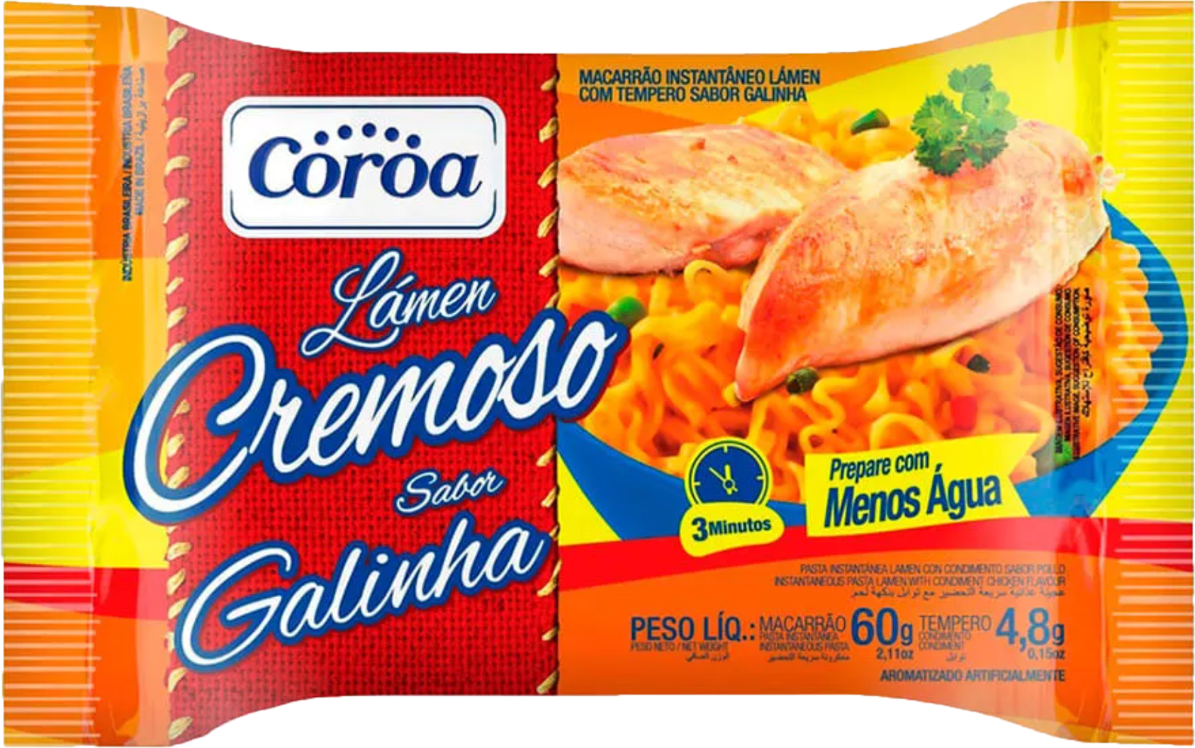 PASTA INSTANTANEA SABOR POLLO 64,8