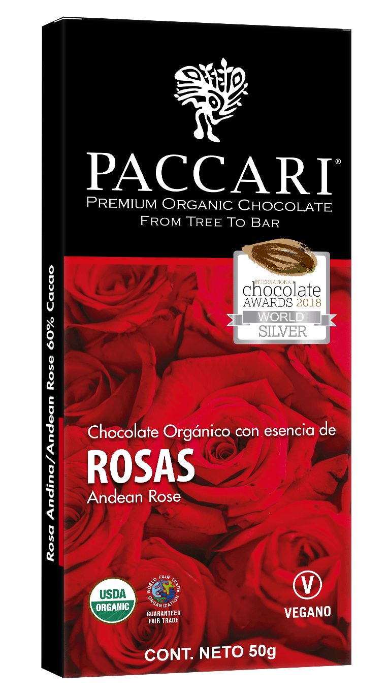 CHOCOLATE C/ESENCIA DE ROSAS PACCARI 50G